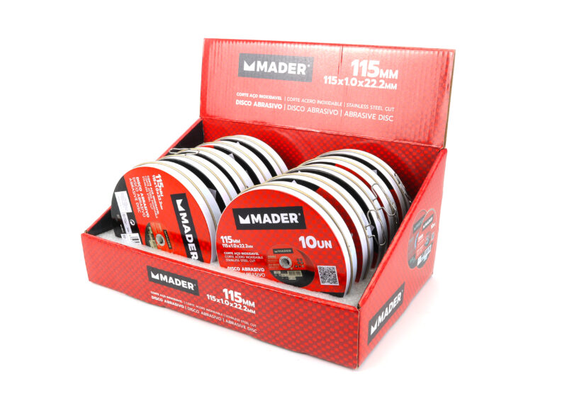 MADER 63209 - Disco Abrasivo, Corte Acero Inox, 115mm, 10un - Imagen 2