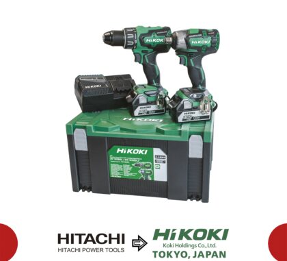 Hikoki KC18DPL Kit Combo Brushless 18V - 5.0Ah (DV18DBSLW3+WR18DBDL2W4)