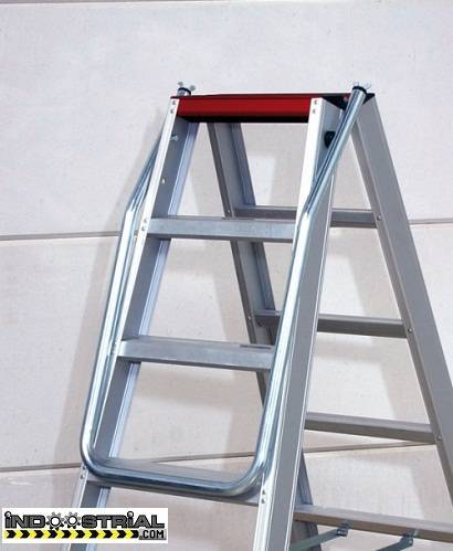 Escaleras plegables de aluminio, pequeñas, multiuso, doble