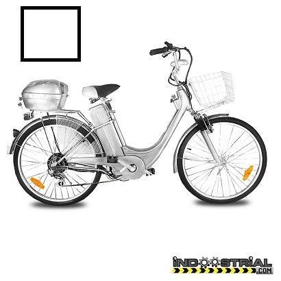 Rectángulo bostezando insulto Bicicleta Eléctrica E-GO CITY 250 W 26" | Color: Blanco - ✔️Ferreteria  Indoostrial.com | Ferretería online barata✔️