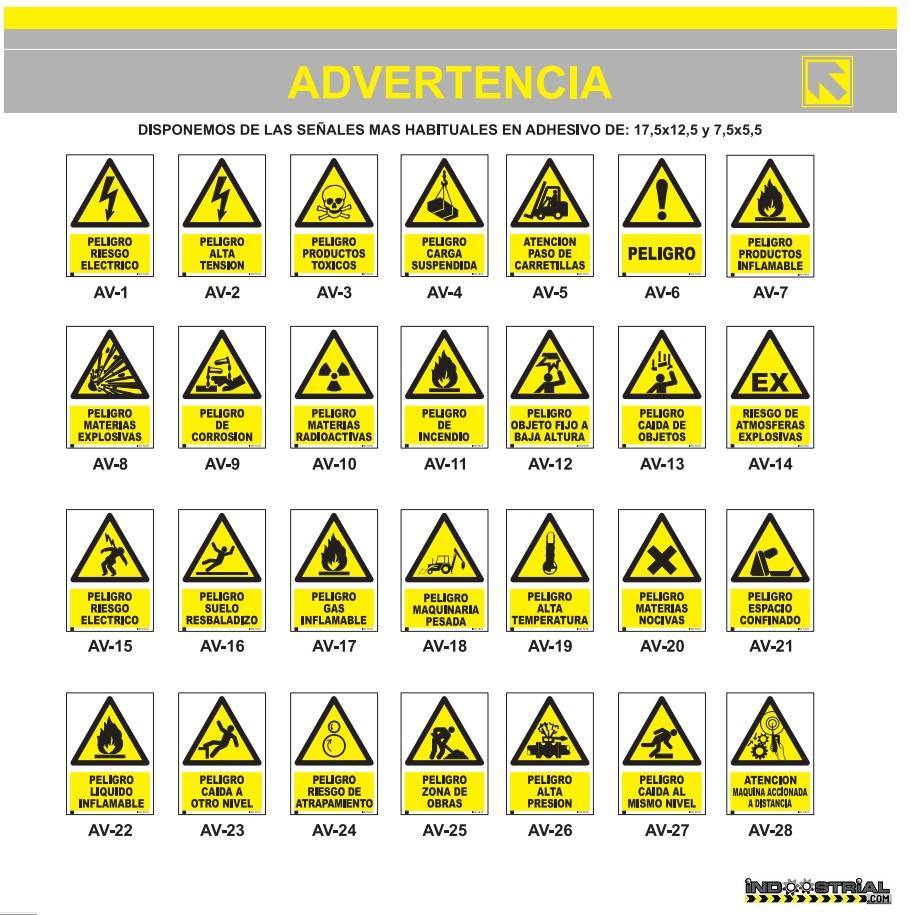 Refrigerar Condimento el fin Señalización Advertencia AV1-AV40 - ✔️Ferreteria Indoostrial.com |  Ferretería online barata✔️
